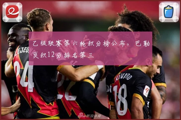 乙级联赛第六轮积分榜公布，巴勒莫积12分排名第三